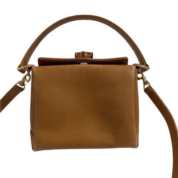 GUCCI Bamboo 2way Hand Shoulder Cross Body Leather Brown Bag - Picture 4 of 16